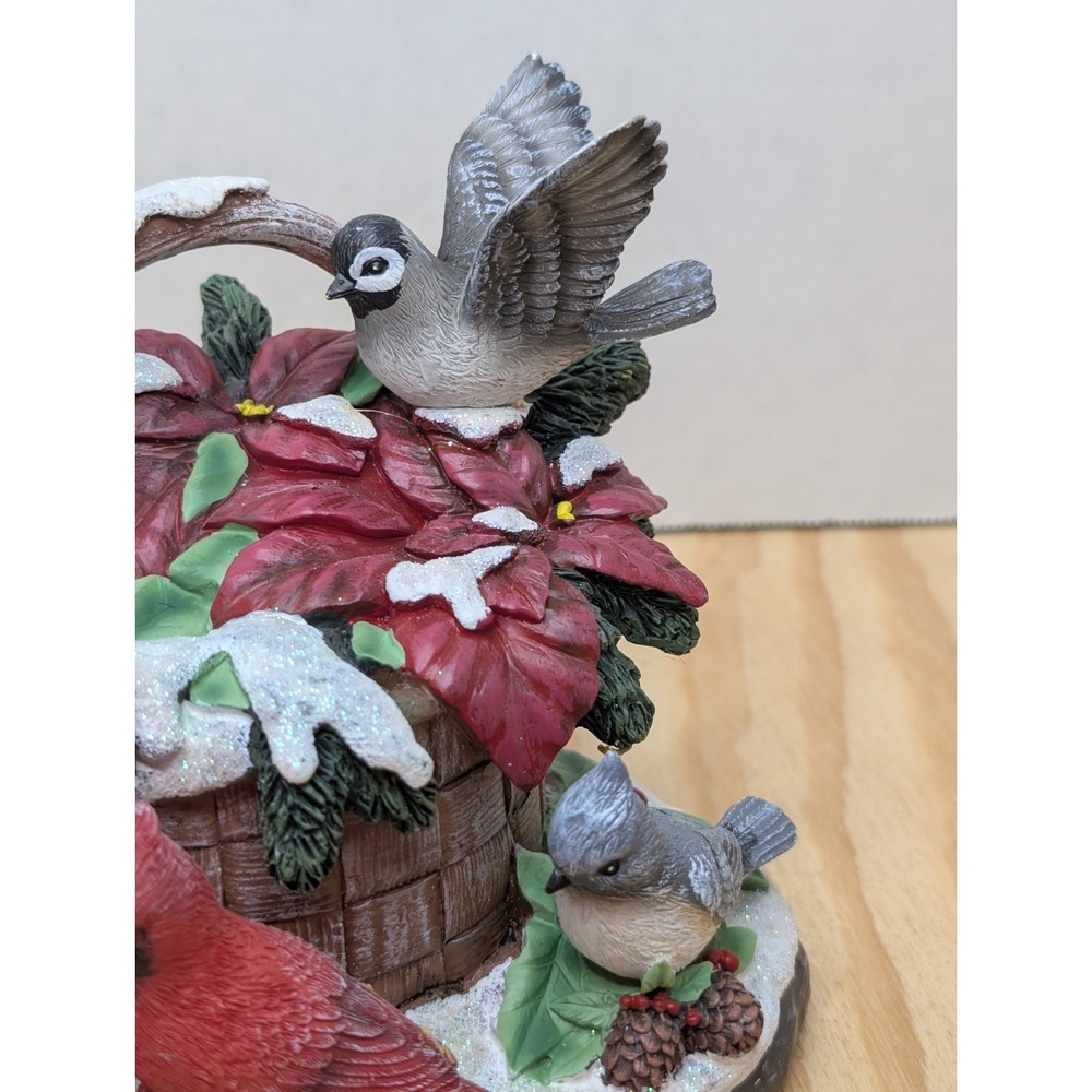 Bradford Exchange Winter's Melody Nature's Songbook Bird Figurine Box AS Is - Picture 3 of 6